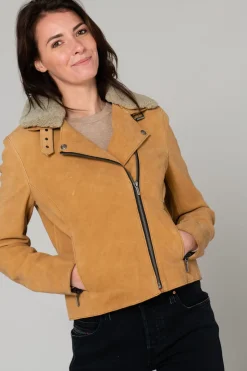 Blouson Femme Rose Garden Nuit Cow Washed Nubuck Sandle Wood Zz