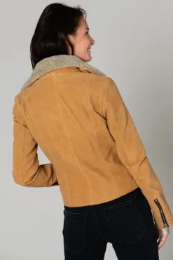 Blouson Femme Rose Garden Nuit Cow Washed Nubuck Sandle Wood Zz