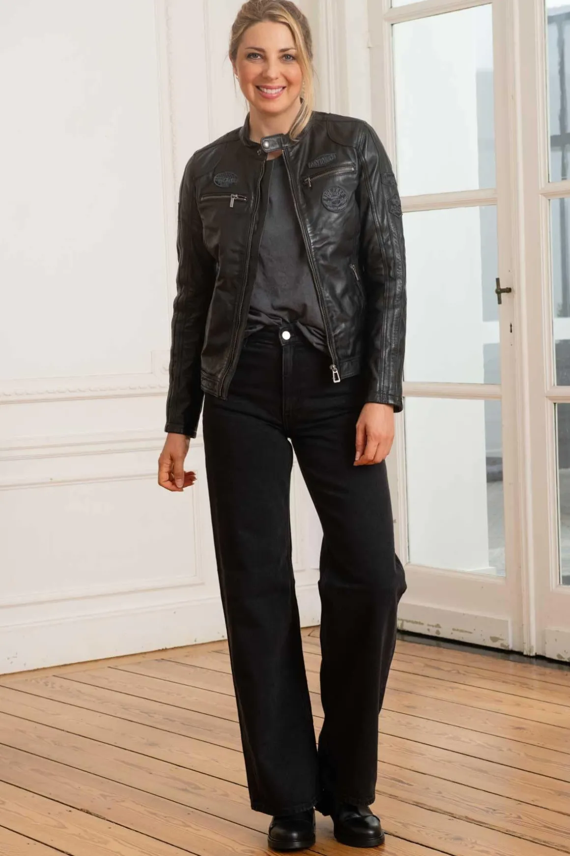 Blouson Femme Rose Garden Olivera Sheep Atlas Black Black