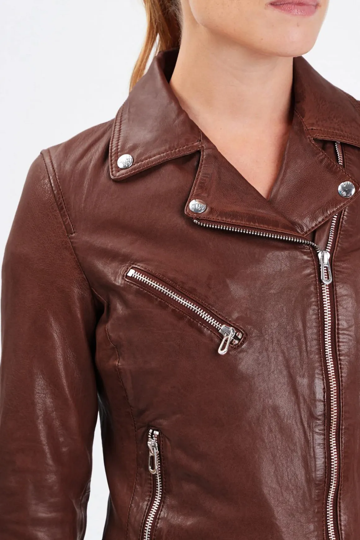 Blouson Femme Rose Garden Olympe Lamb Vita Bison