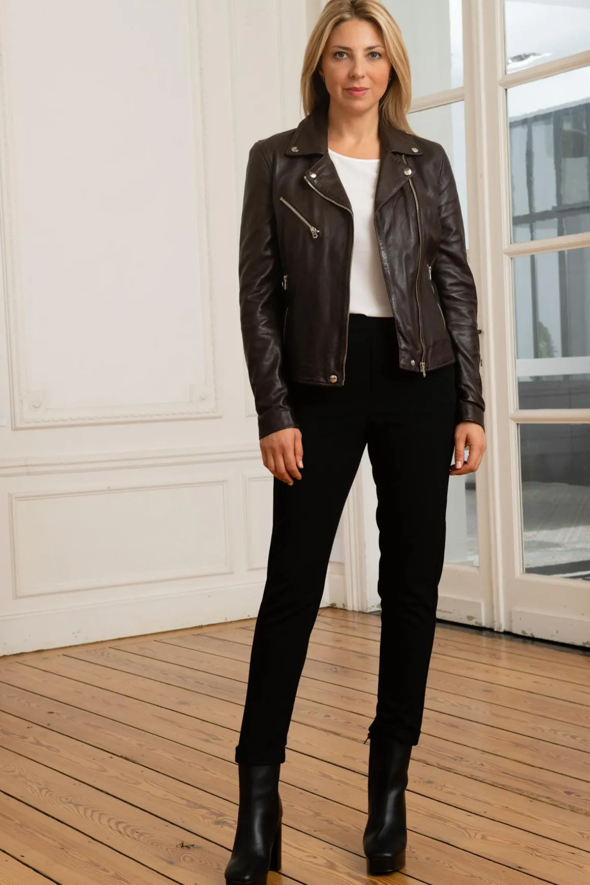 Blouson Femme Rose Garden Olympe Lamb Vita R.brown