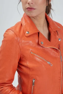 Blouson Femme Rose Garden Olympe Lamb Vita Orange