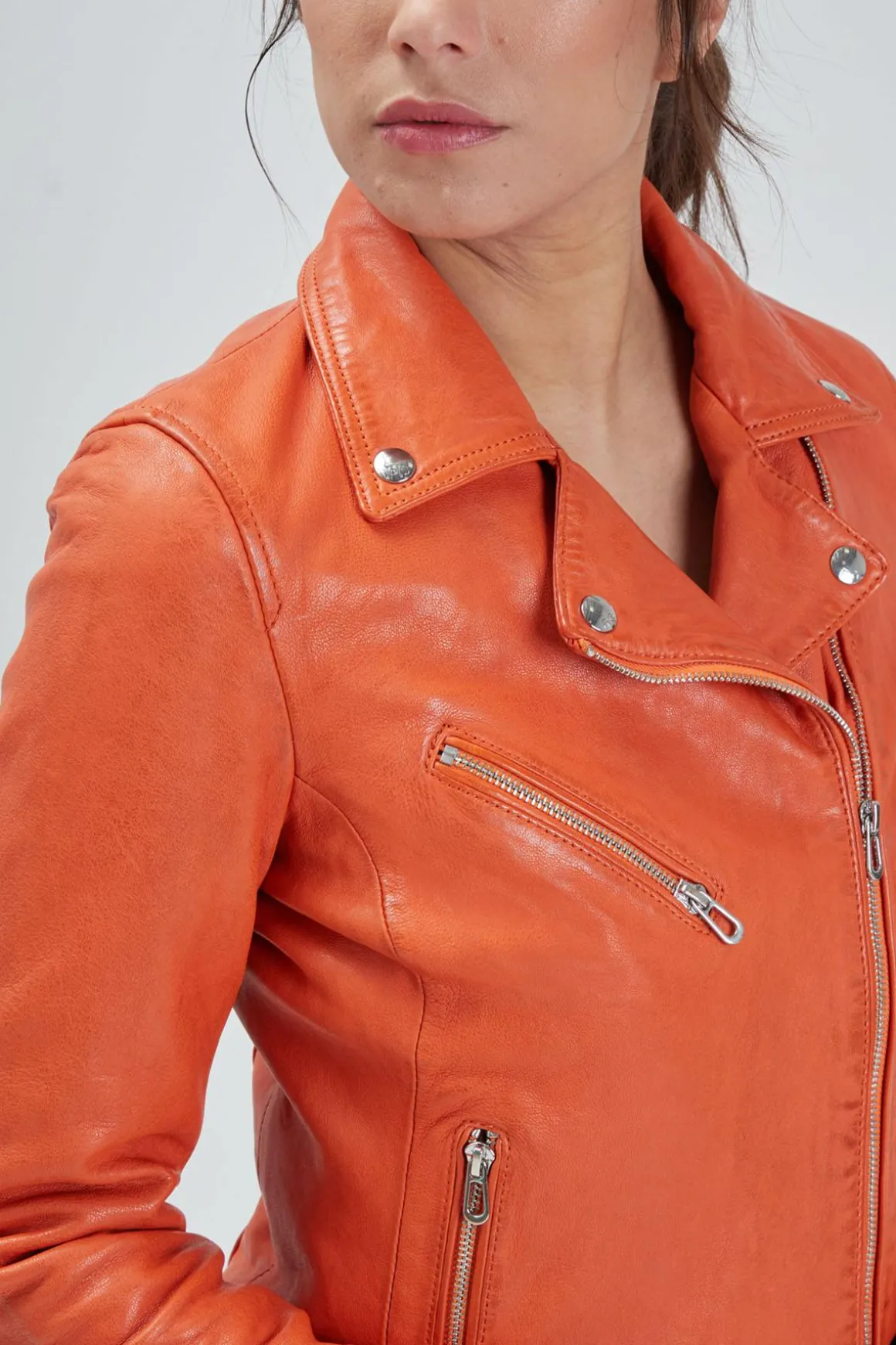 Blouson Femme Rose Garden Olympe Lamb Vita Orange