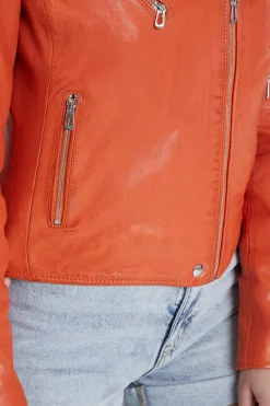 Blouson Femme Rose Garden Olympe Lamb Vita Orange