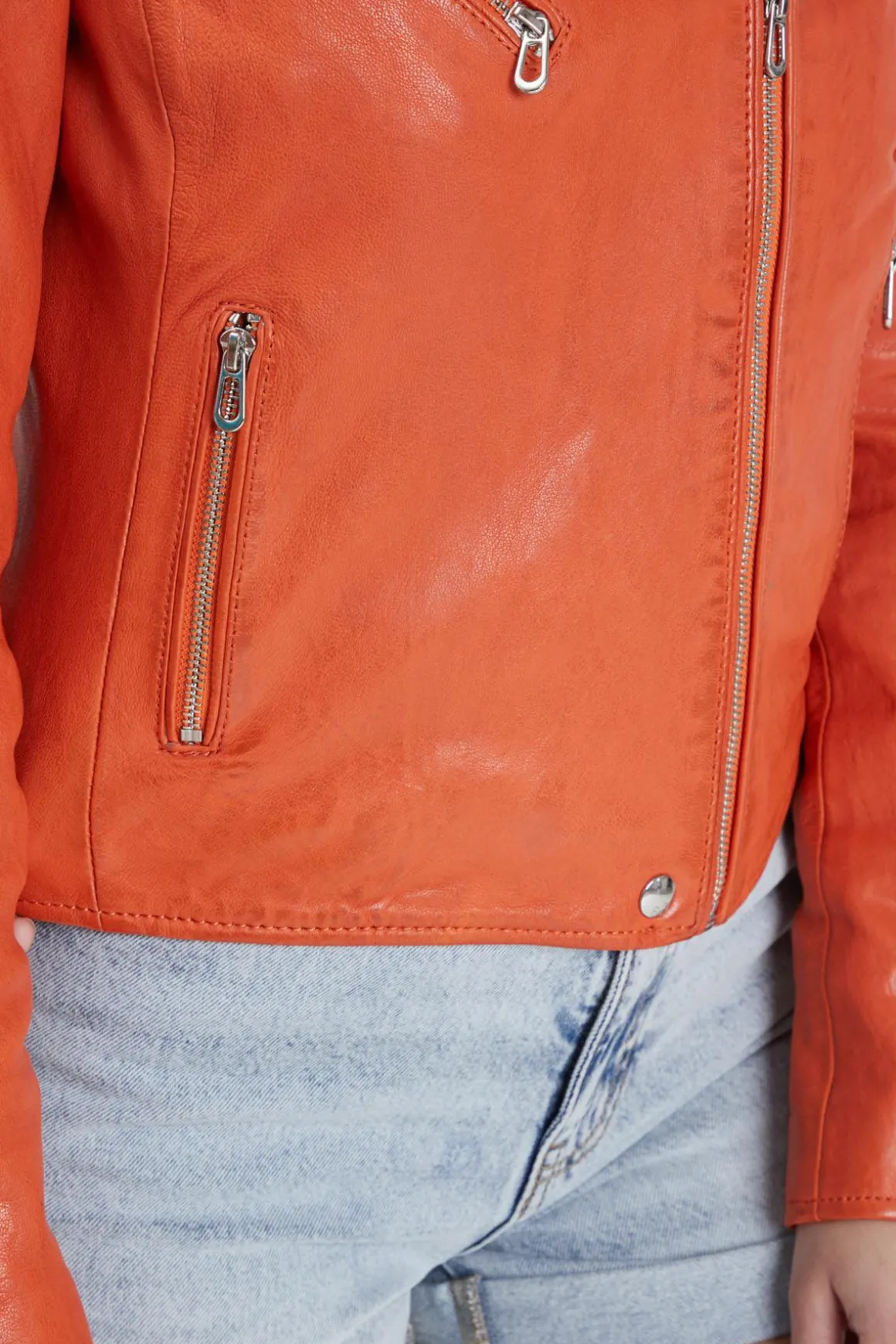 Blouson Femme Rose Garden Olympe Lamb Vita Orange