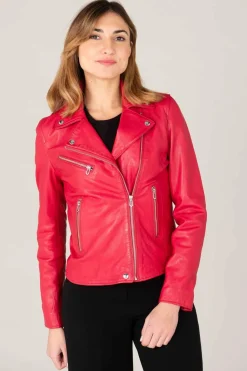 Blouson Femme Rose Garden Olympe Lamb Vita Framboise