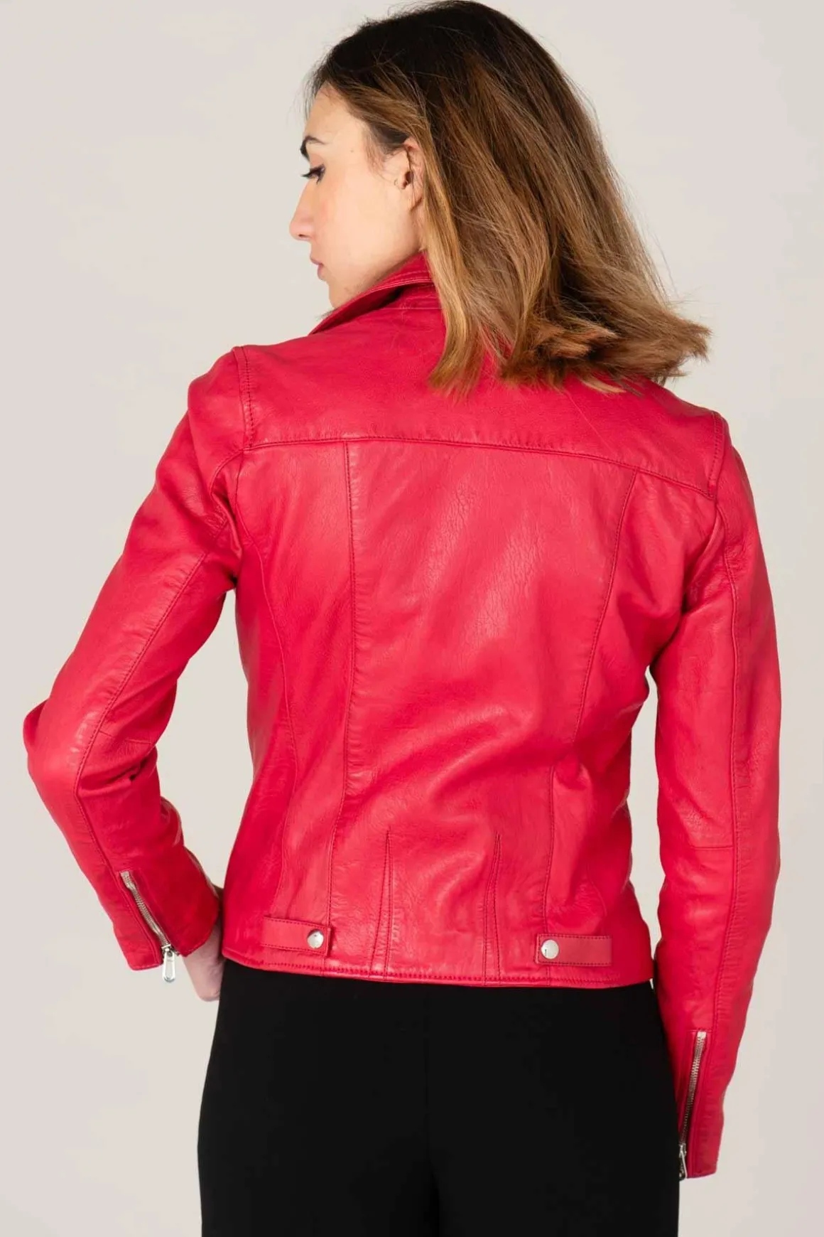 Blouson Femme Rose Garden Olympe Lamb Vita Framboise