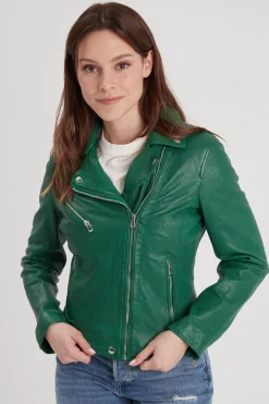 Blouson Femme Rose Garden Olympe Lamb Vita Holly Green