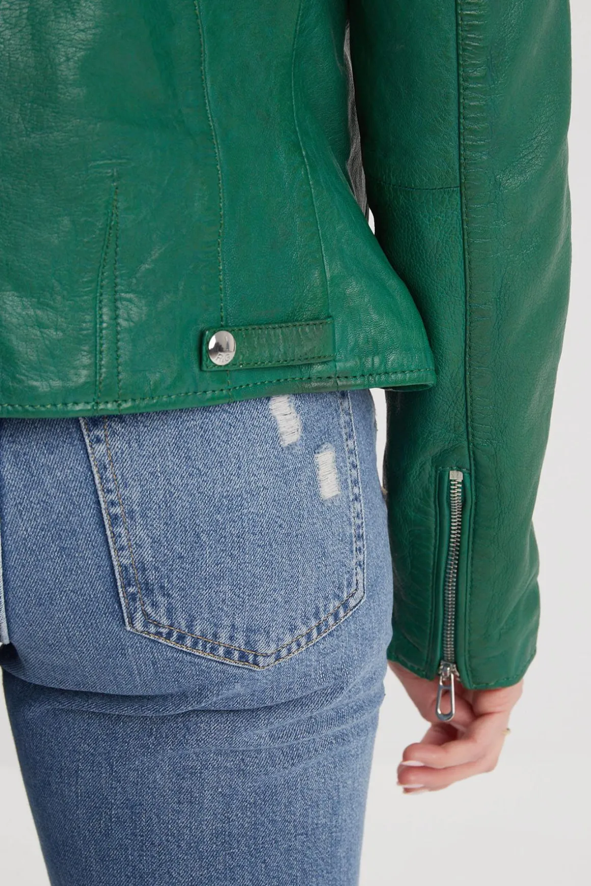 Blouson Femme Rose Garden Olympe Lamb Vita Holly Green