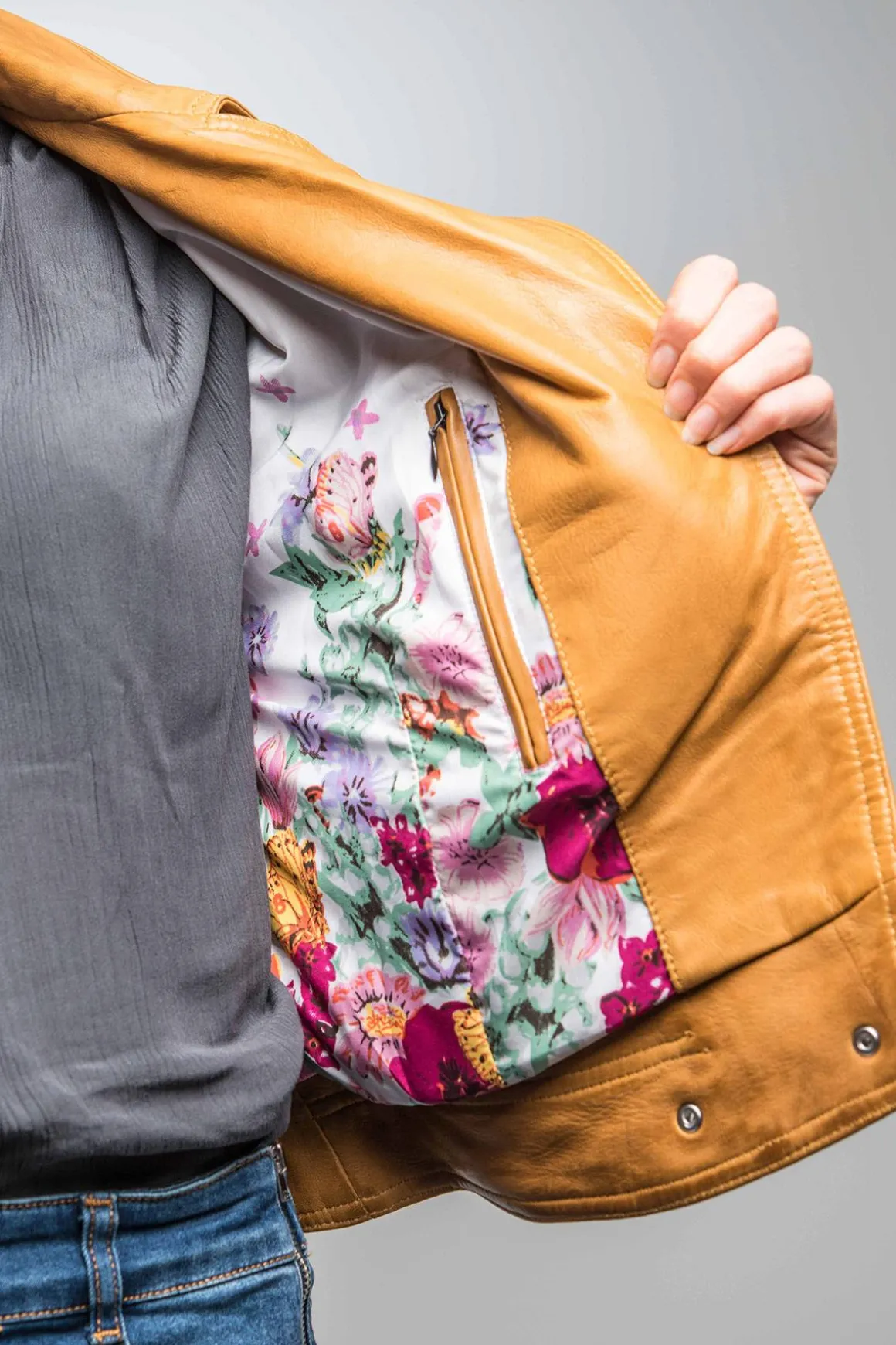 Blouson Femme Rose Garden Panema Lamb Castel Spicy Mustard Zz10
