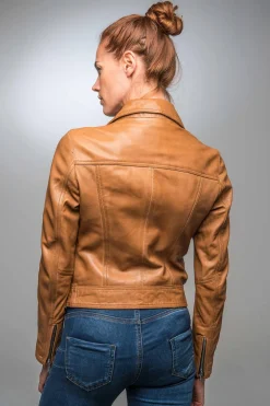 Blouson Femme Rose Garden Panema Lamb Castel Tan Zz10