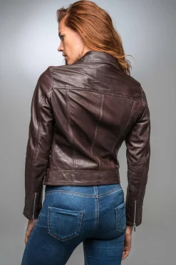Blouson Femme Rose Garden Panema Lamb Castel Brown Zz10