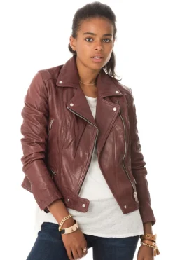 Blouson Femme Rose Garden Panema Lamb Castel Burgundy Zz10