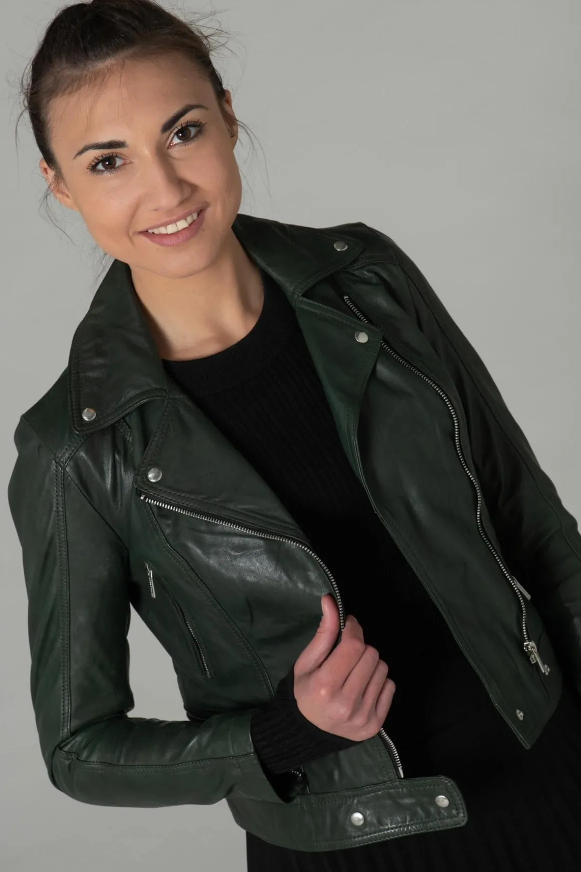 Blouson Femme Rose Garden Panema Lamb Castel Dark Green Zz10