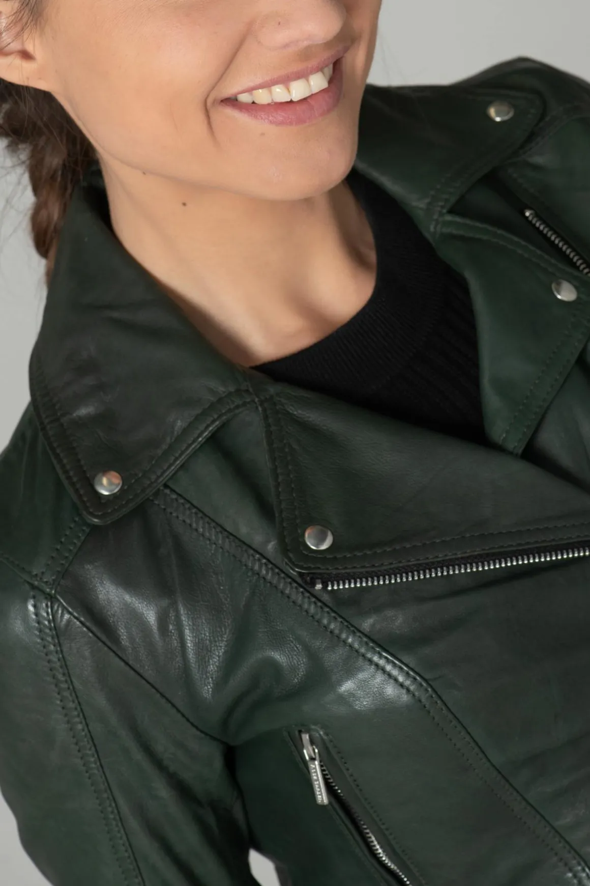 Blouson Femme Rose Garden Panema Lamb Castel Dark Green Zz10