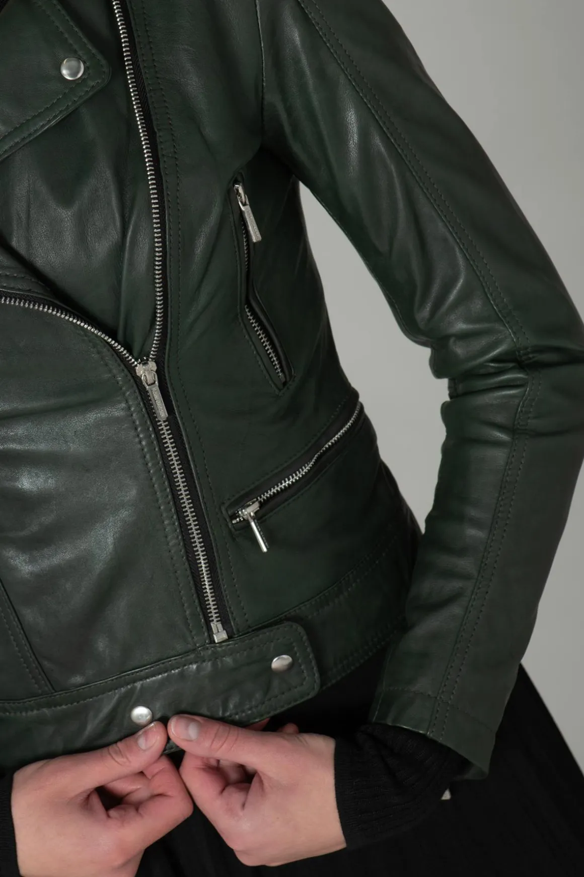 Blouson Femme Rose Garden Panema Lamb Castel Dark Green Zz10