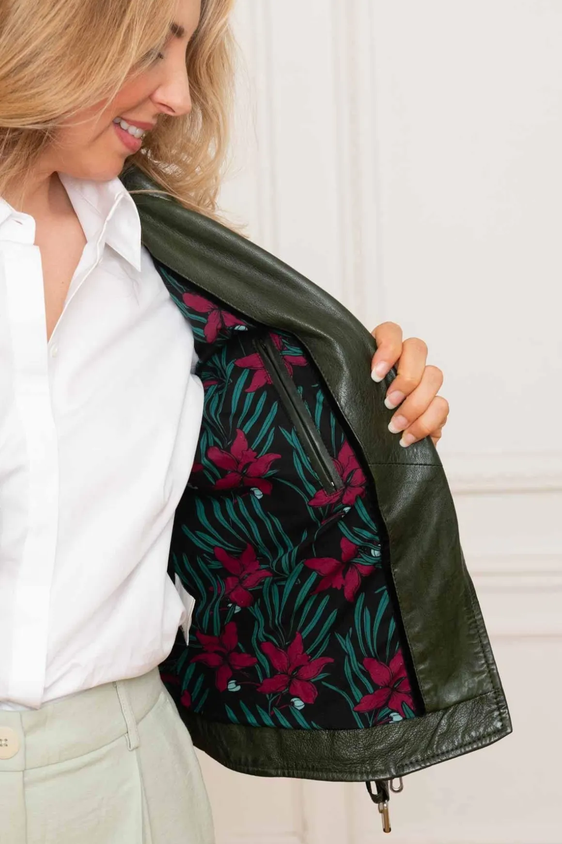 Blouson Femme Rose Garden Paula Lamb Vita Kaki