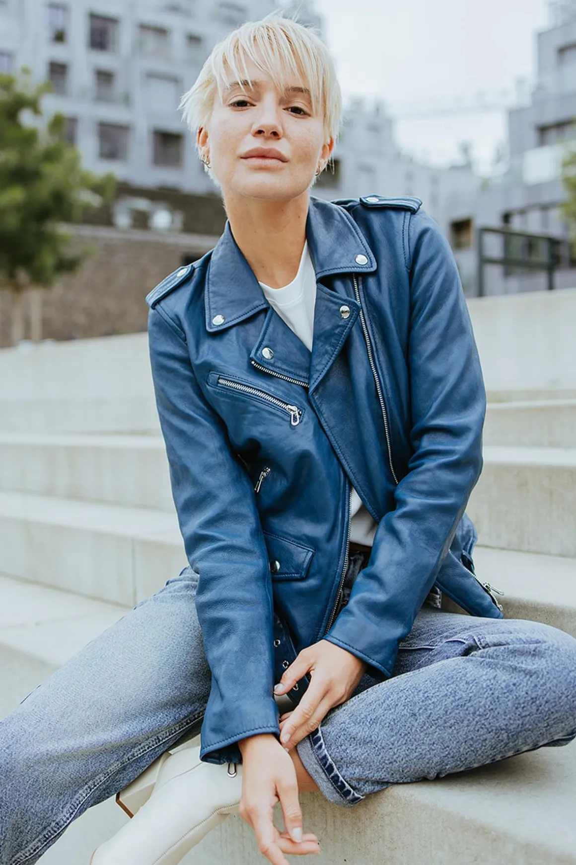 Blouson Femme Rose Garden Paula Lamb Vita Blue Water