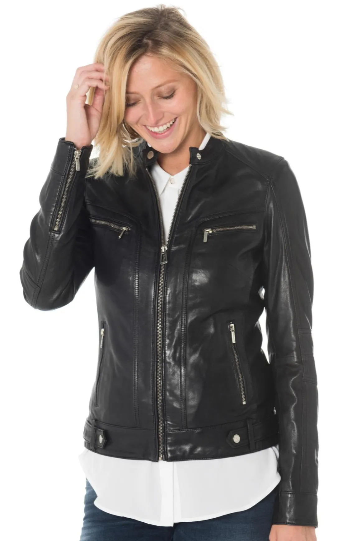 Blouson Femme Rose Garden Silene Sheep Aosta Black