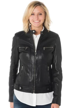 Blouson Femme Rose Garden Silene Sheep Aosta Black