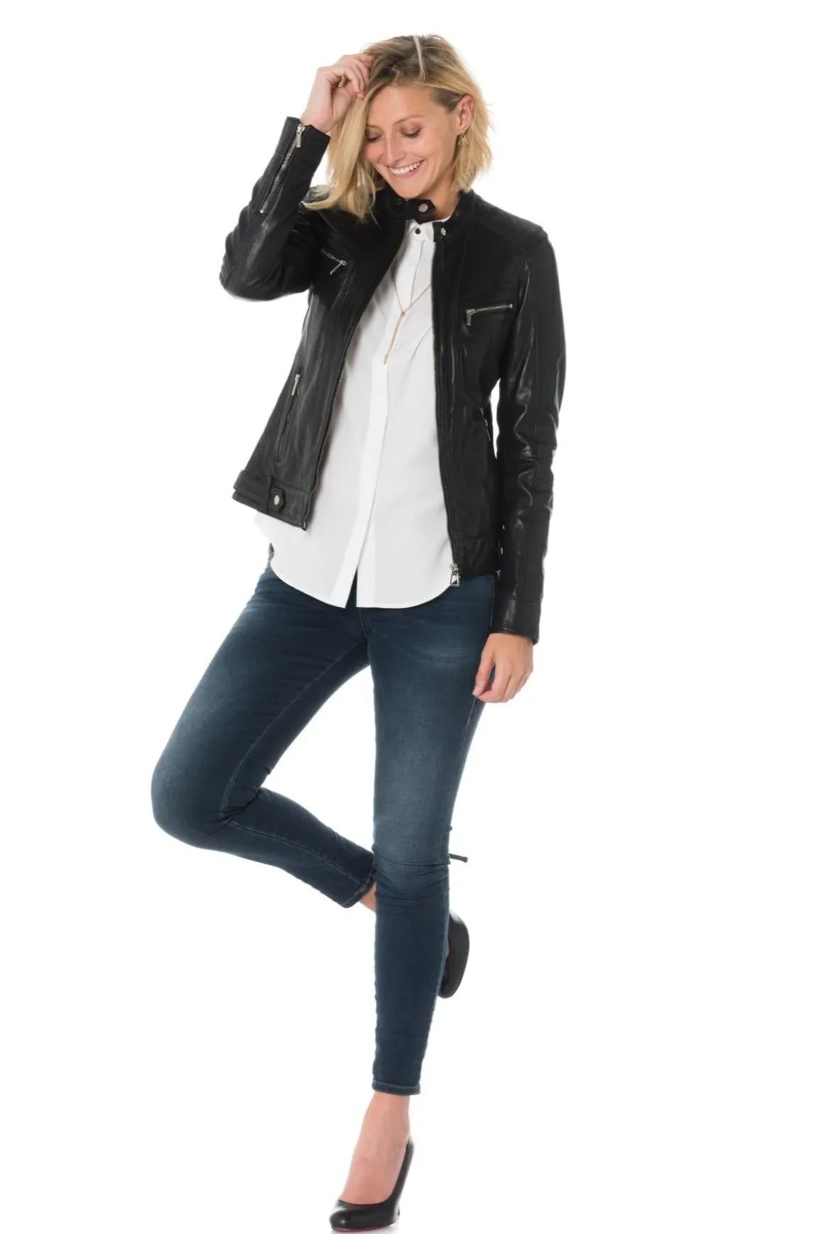 Blouson Femme Rose Garden Silene Sheep Aosta Black