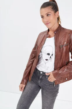 Blouson Femme Rose Garden Silene Hood Sheep Aosta Bison