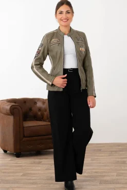 Blouson Femme Rose Garden Soline Lamb Vita Lichen