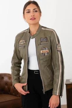 Blouson Femme Rose Garden Soline Lamb Vita Lichen