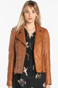 Blouson Femme Rose Garden Tempa Lamb Ruby Cognac