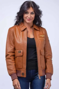 Blouson Femme Royal Air Force Molly2 Camel