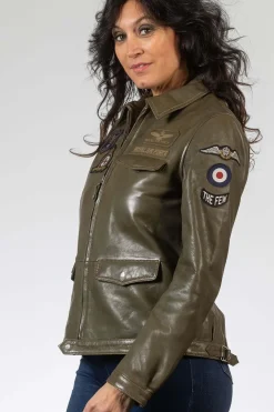 Blouson Femme Royal Air Force Beeckman Dark Kaki