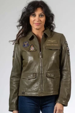 Blouson Femme Royal Air Force Beeckman Dark Kaki