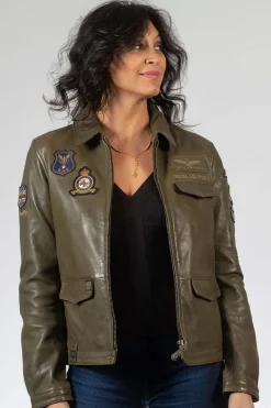 Blouson Femme Royal Air Force Beeckman Dark Kaki