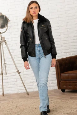 Blouson Femme Royal Air Force Molly Noir
