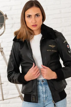 Blouson Femme Royal Air Force Molly Noir