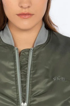 Blouson Femme Schott Airforcewrs Sage Kaki