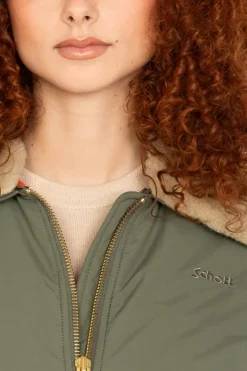 Blouson Femme Schott Airkraft2W Sage Beige