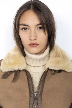 Blouson Femme Schott Lcw1255A Camel