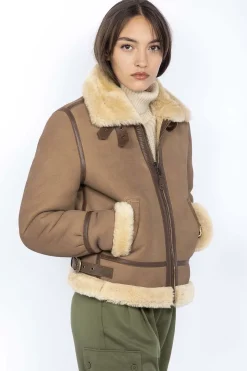Blouson Femme Schott Lcw1255A Camel