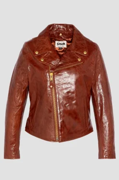 Blouson Femme Schott Lcwaxelle Brown