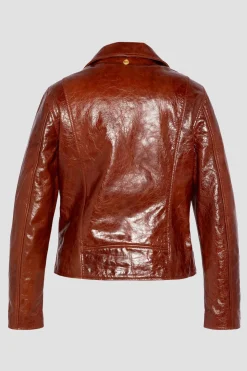 Blouson Femme Schott Lcwaxelle Brown