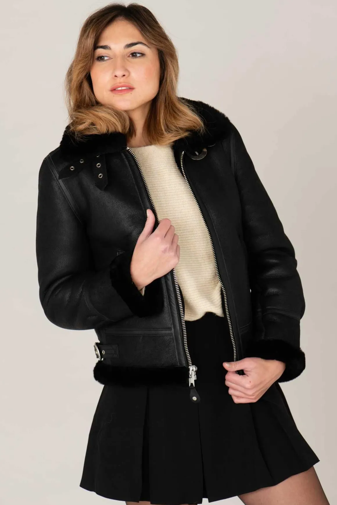 Blouson Femme Schott Lcw1257 Black