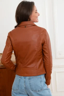 Blouson Femme Schott Lcw8614 Cognac