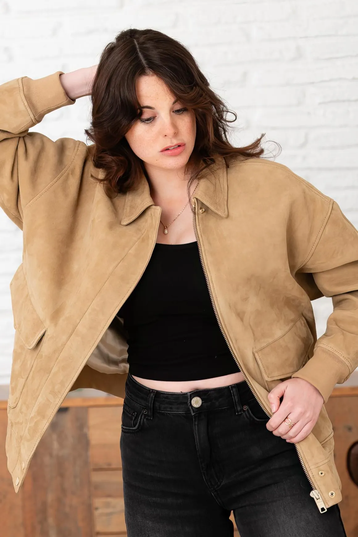Blouson Femme Schott Lcwdaisys Beige