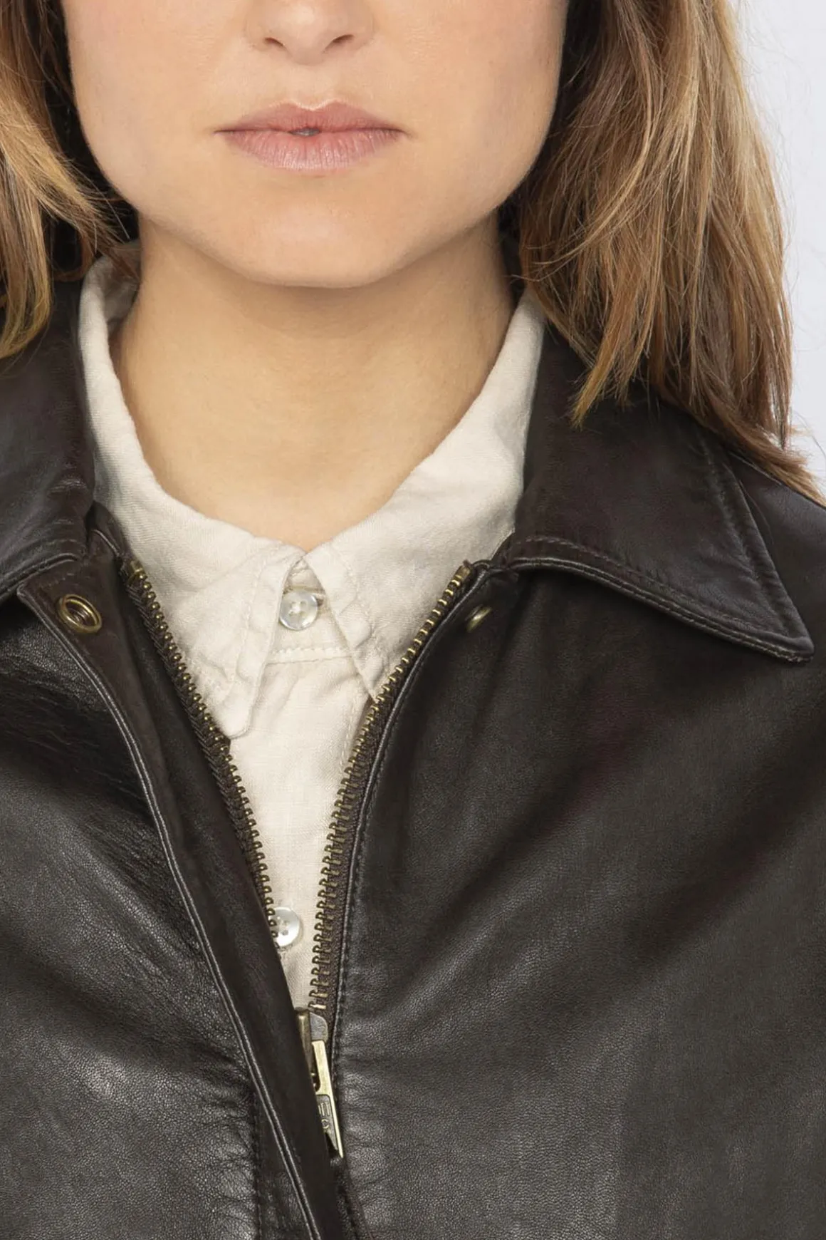 Blouson Femme Schott Lcwdaisy Brown