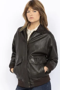 Blouson Femme Schott Lcwdaisy Brown