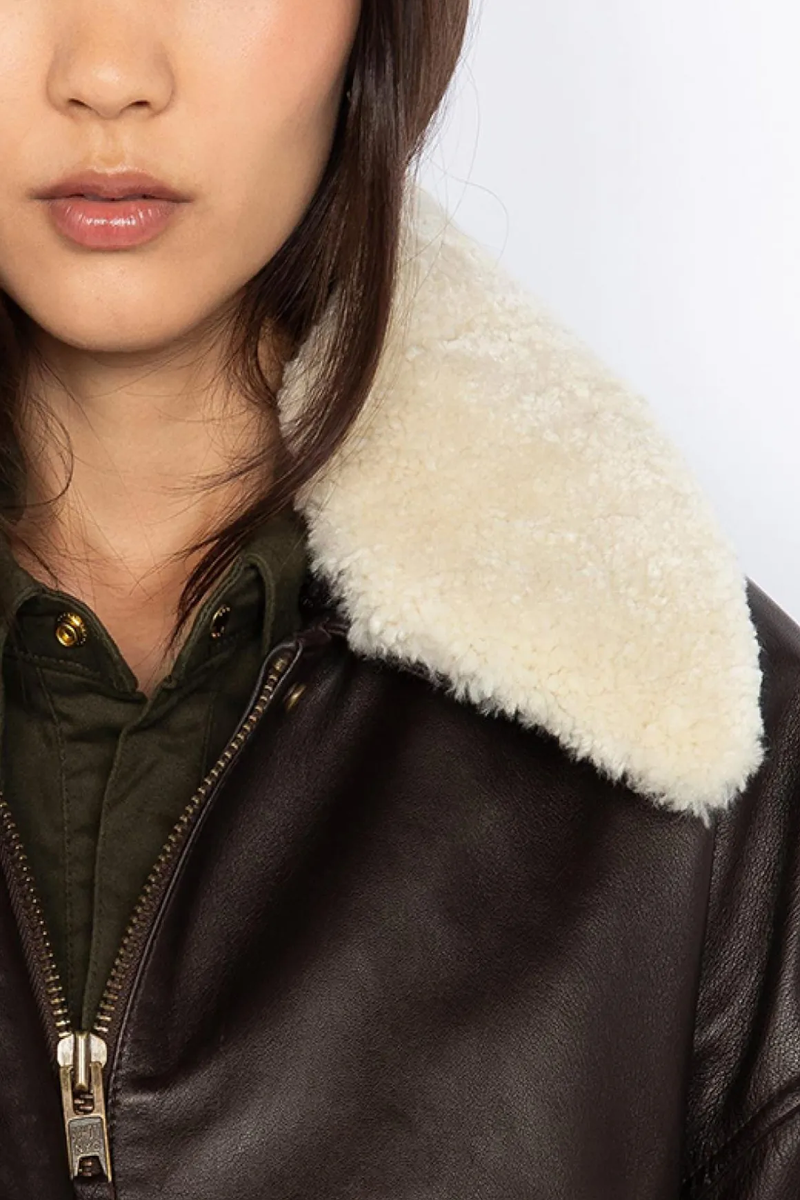 Blouson Femme Schott Lcwdaisy2 Brown