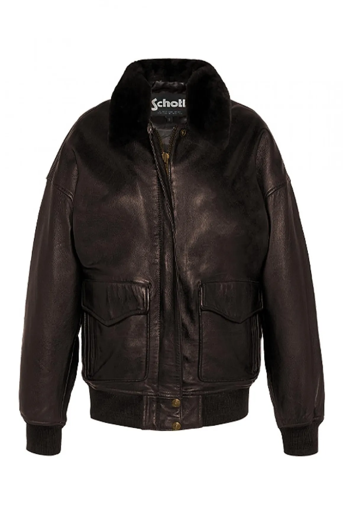 Blouson Femme Schott Lcw9185 Dark Brown