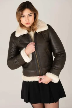 Blouson Femme Schott Lcw1257 Dark Brown