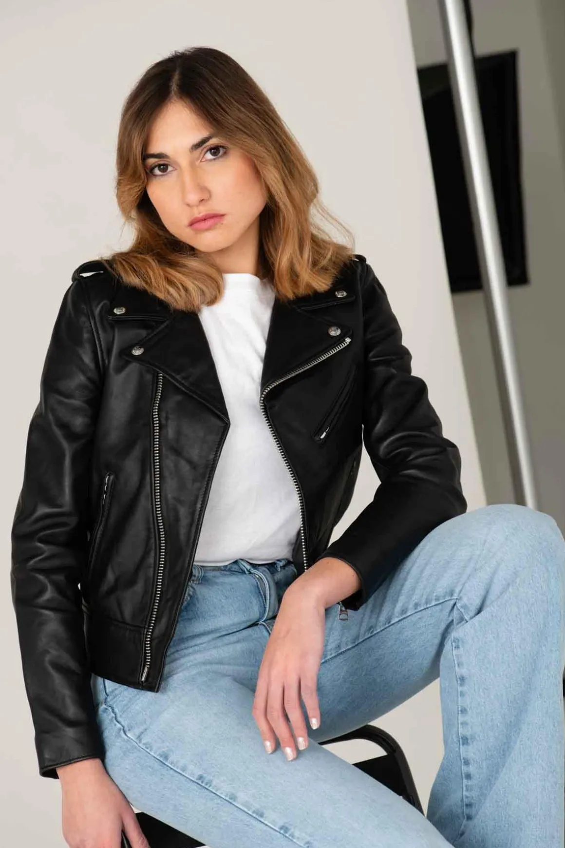 Blouson Femme Schott Lcw1601D Black